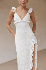 Orlean Ruffle Maxi Dress